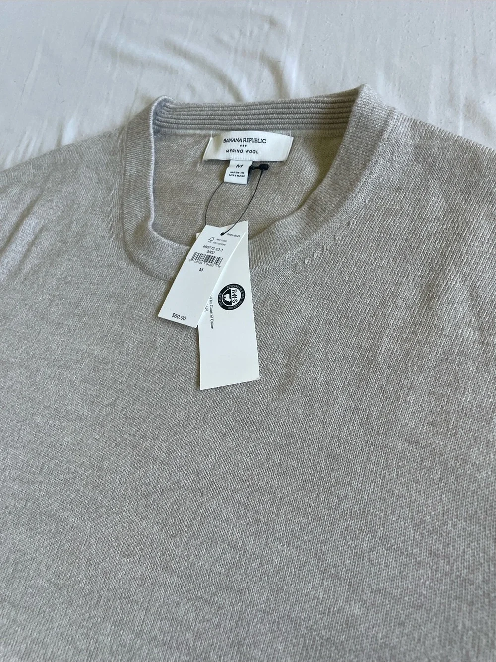 Banana Republic Men’s Merino Wool Crewneck Sweater